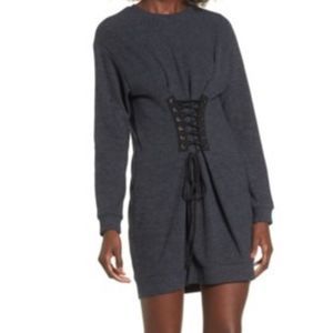 👑Wayf Corset Sweatshirt Dress Size M